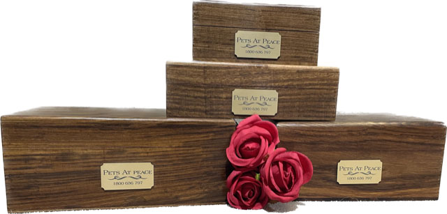 Pets At Peace - Pet Cremation Polished Timber Box